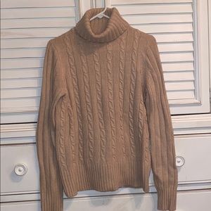 cable knit j.crew sweater